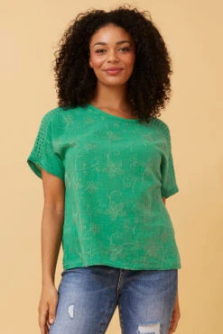 CONNIE EMBROIDERED FLORAL TOP 24 CONNIE EMBROIDERED FLORAL TOP -Printedcarpetus 419a98c6e961bee20475198187425410