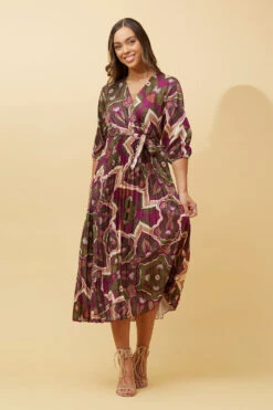 MARIETTA SATIN MIDI DRESS -Printedcarpetus 419db77e23c4be0bfac802cbaf26679d