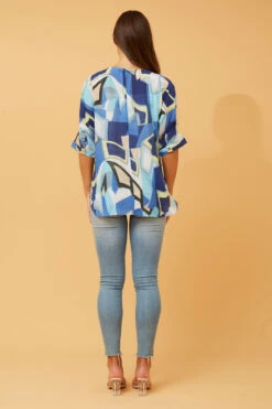 TARA ABSTRACT PRINT TOP -Printedcarpetus 41afd922a3e3f46956989374af3d3630