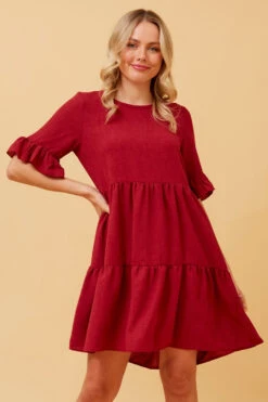 TIERED BABYDOLL DRESS -Printedcarpetus 41cafc2fb4f5e1bdd655f1a10348e8a4