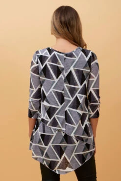 SIA DOUBLE LAYERED TOP -Printedcarpetus 41f840800fd6b80301eb33b428e9b301