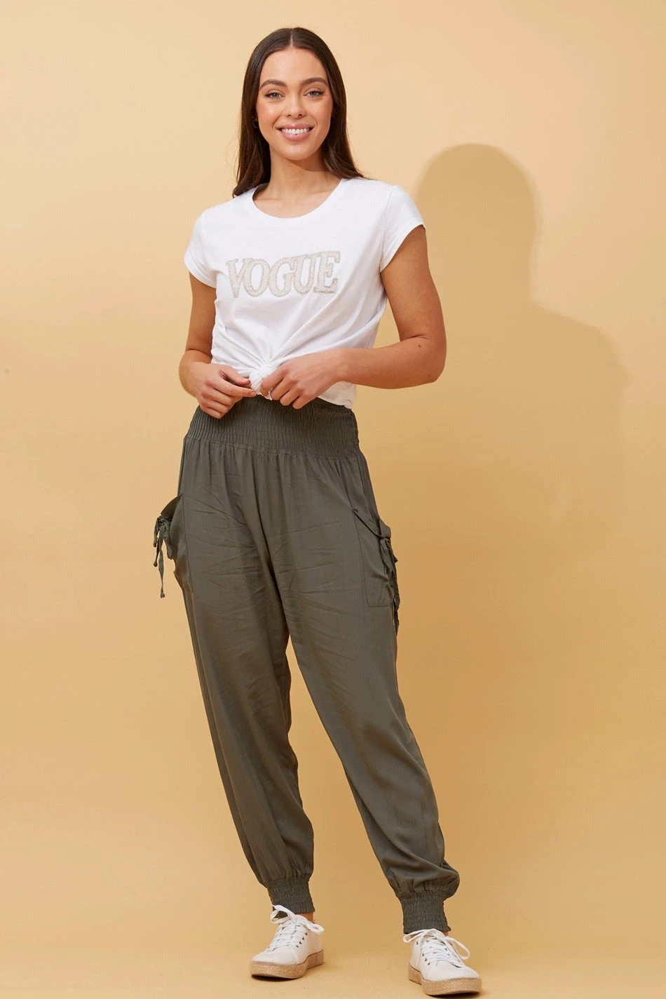 SOLID HAREM PANTS 21 SOLID HAREM PANTS - Image 19