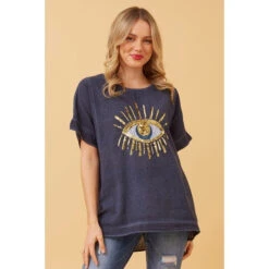 JULINA EVIL EYE LINEN TOP 24 JULINA EVIL EYE LINEN TOP -Printedcarpetus 423635756937c954ff0bb26fc8adec53