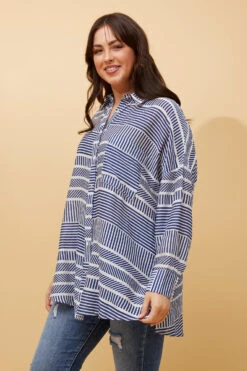 SHIRLEY STRIPE SHIRT -Printedcarpetus 427cdf72ce1b9239b4520c9ebe3c9fe5