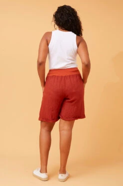 MARCHELLA LINEN SHORTS -Printedcarpetus 429bc1b45f14a1fb28126a1cad33c314