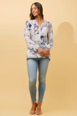 ROSETTA FLORAL SEQUIN SHIRT -Printedcarpetus 42aa6addbdcde7c3f4ca510205fa36ca