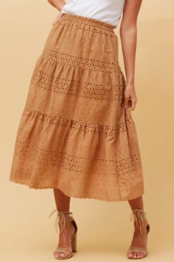 ZANITA BRODERIE ANGLAISE SKIRT -Printedcarpetus 42e497cb710fd6838b3a2f9e24e0040a