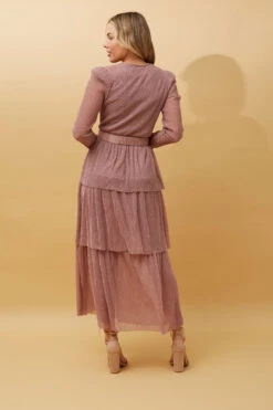 ANTONIA PLEATED TIERED MAXI DRESS -Printedcarpetus 43254cfb9e04350959e1f068df0e9df3