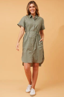 GERALDINE LINEN SHIRT DRESS -Printedcarpetus 43a59a06f2171bae614bbb425bce2043