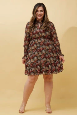GIANNA HIGH NECK FLORAL SHORT DRESS 12 GIANNA HIGH NECK FLORAL SHORT DRESS -Printedcarpetus 43b76c3465138048a22758c9d460b4f9