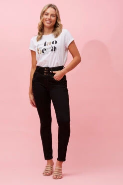 ELLERY BUTTON DETAIL DENIM -Printedcarpetus 441eac83e352ec7db81e867d1e3fec1d