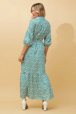RAINA STRIPE SHIRT MAXI DRESS -Printedcarpetus 45a9aa37b529a988f600b816ac9c27d7