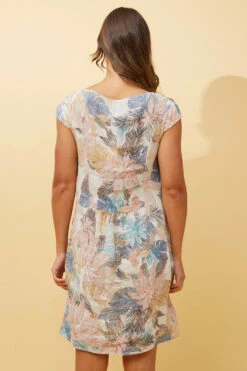 SISLEY LINEN SHORT DRESS -Printedcarpetus 45f5940951b6d7de9f2ee7d38f7bf23d