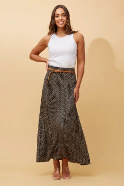 BETTY ABSTRACT BOHO MAXI SKIRT