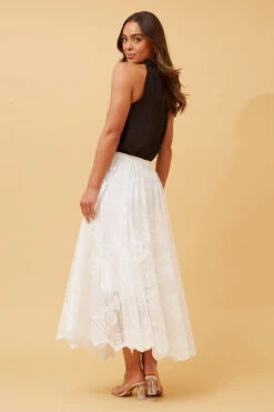 PHOENIX LACE MIDI SKIRT -Printedcarpetus 465ad81d2cc2e4c99a2edf81bf447e5e