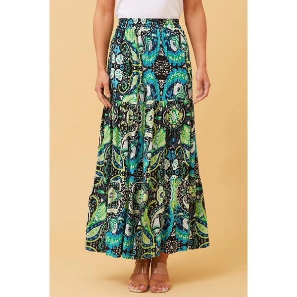 DORIAN FLORAL BOHO MAXI SKIRT 10 DORIAN FLORAL BOHO MAXI SKIRT - Image 9