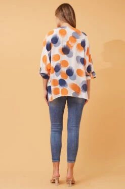 ASHER OVERSIZED POLKA DOT TOP -Printedcarpetus 47457a00ea997ea16dc6a884365e6fb7