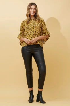 FOREVER NEW LEOPARD FLUTE SLEEVE BLOUSE -Printedcarpetus 474b092124eafe82a71f12869dc957e6