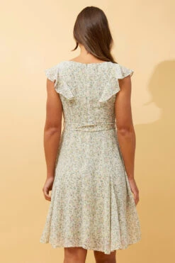 SANDRA DITSY PRINT SHORT DRESS -Printedcarpetus 4799061bb83e45b8055e9a080b2436dd