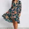 FLORAL WRAP DRESS -Printedcarpetus 4917435c42e0e3e17e5dc45d183a3560