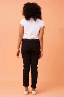 JANJA SEQUIN PATCHWORK PRINT JOGGERS -Printedcarpetus 4984235fd5bdf30ace837d78908beeb2