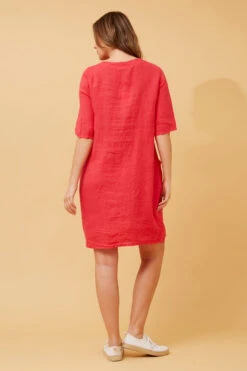 PISA LINEN DRESS -Printedcarpetus 4a8b72b4b8d493e8809ccc7797026a1e