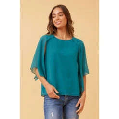 LEILANI SPLIT SLEEVE TOP -Printedcarpetus 4a9bb061b2cafc7217035af2585f4085