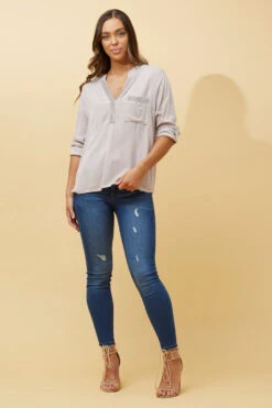 VELAR FOIL PRINT POCKET TOP -Printedcarpetus 4ade2c1d3bafda4d63cdbcb6138dd9ad