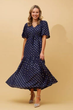 IVANA TEARDROP FOIL PRINT MAXI DRESS -Printedcarpetus 4b43733d98a248eed9dbf8e9e3f9d6fe e98e0996 1c6c 4f1f af00 d1d42582982c