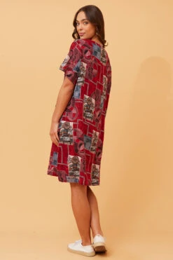 VINE ABSTRACT PRINT SHIFT DRESS -Printedcarpetus 4bfbc20806f12a16e7187b34e2d75c2b 4ca7d41c a7e0 463c b1ea 5202fe0e01ed