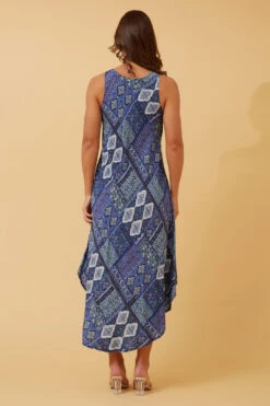 UMBRELLA PATCHWORK BOHO MIDI DRESS -Printedcarpetus 4c21f5efa2fee0c5c5c6453db77bcf1c