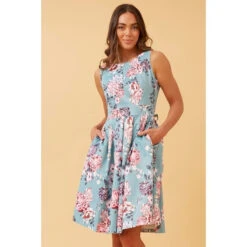 GINGER FLORAL SHORT DRESS -Printedcarpetus 4c351a28bdb9f8e48be55f1f20ced85e