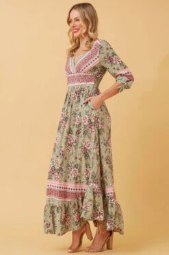 JASMINE FLORAL BOHO MAXI DRESS -Printedcarpetus 4c7ce1297b23368c9356b3777bd9f793