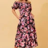 MAUDE FLORAL MIDI DRESS -Printedcarpetus 4ceac87e64f42adc19de4f9417552879