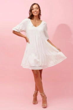 MEXICO TIERED SHORT DRESS -Printedcarpetus 4ea144ab179d096a3b9e4aad1a15ad52