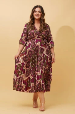 MARIETTA SATIN MIDI DRESS -Printedcarpetus 504471f19a21afd8b4b8984f12537cf3