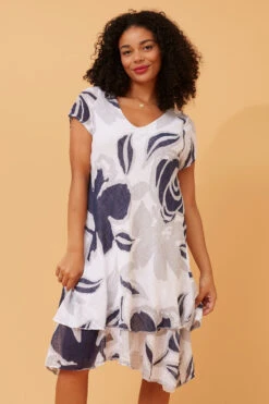ELECTRA DOUBLE LAYER MIDI DRESS -Printedcarpetus 50cc4b1ad817977cf08d381cb88b4c7c