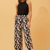 LOXANA WIDE LEG GEOPRINT PANTS -Printedcarpetus 51e1c3bb2a896de808aea923d5505872