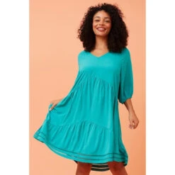 MEXICO TIERED SHORT DRESS -Printedcarpetus 53417f13c16e4bc4f546af6696e20000