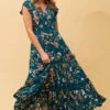 MOROCCO FLORAL MAXI DRESS -Printedcarpetus 534efef92cf627e2a3511290996ecec9