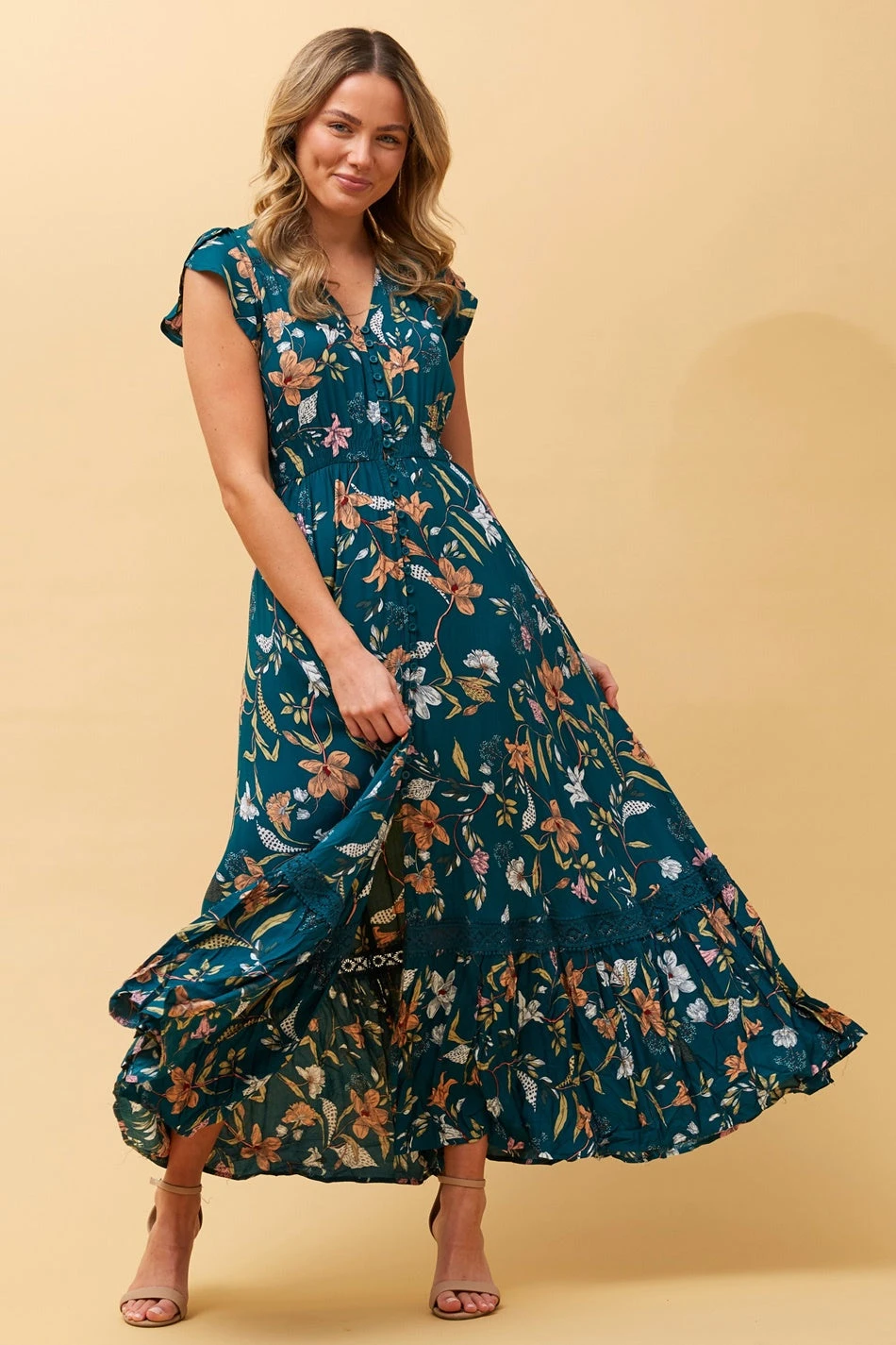 MOROCCO FLORAL MAXI DRESS 3 MOROCCO FLORAL MAXI DRESS