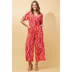 PAULINE MULTI COLOUR CROPPED JUMPSUIT -Printedcarpetus 53526b07e1f7c7418dc60d92207b4c7c