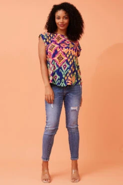 SHELLY ABSTRACT BOHO TOP -Printedcarpetus 53b45890da8762c86af498d6a30f34d4