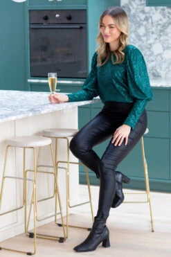 DECLAN SEQUIN TOP -Printedcarpetus 53f425f9b4563f64008cb76a539b184b