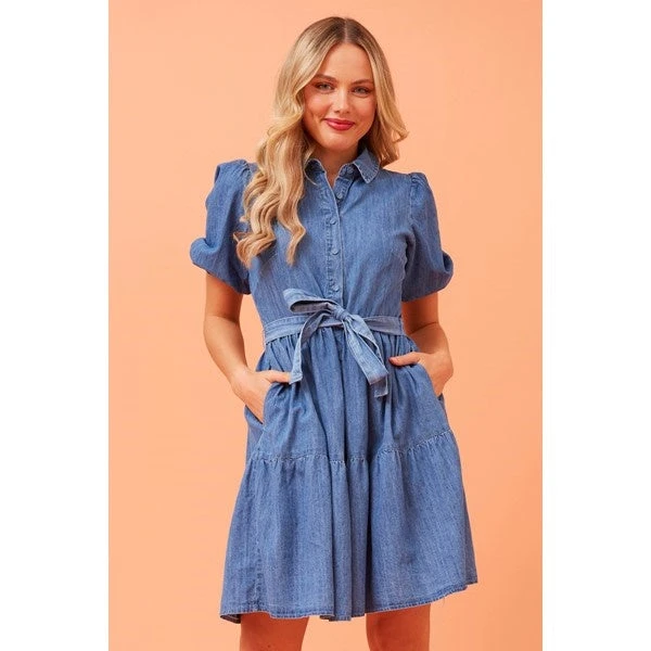 ROSALINDA DENIM SHIRT DRESS 9 ROSALINDA DENIM SHIRT DRESS - Image 7