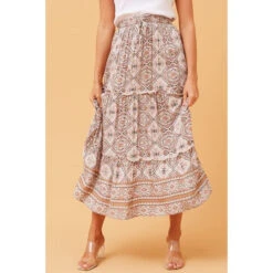 Stella CODY FLORAL BOHO MAXI SKIRT -Printedcarpetus 548ad16d0751614e06ca6d5f9c53387b