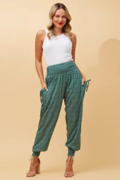 FLORAL BOHO HAREM PANTS -Printedcarpetus 55e29952eb4f035bb7b8885edb353ebc