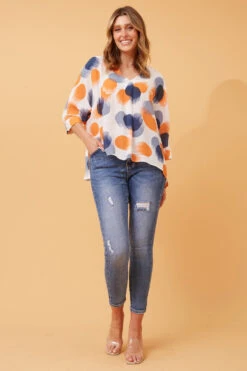 ASHER OVERSIZED POLKA DOT TOP -Printedcarpetus 563c031776d366d148397eb4f9f531c7