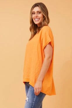 NERIDA LUREX LINEN TOP -Printedcarpetus 564a789ddfc258e9d2d627b16042579e