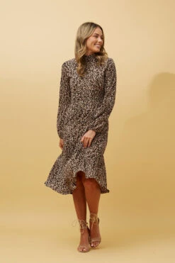 Stella SWEETIE ANIMAL PRINT MIDI DRESS -Printedcarpetus 56dff2c4e907ba37fbbfd51c0dc9a9c1